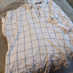 Womens linen blouse 2X